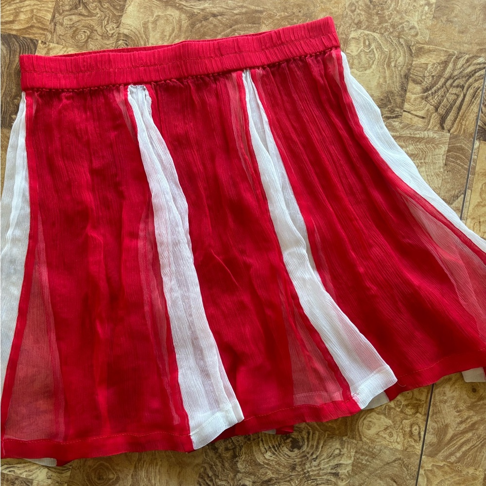 🌹📣SOLD📣🌹FBC Sheer Silk Cheer Skirt